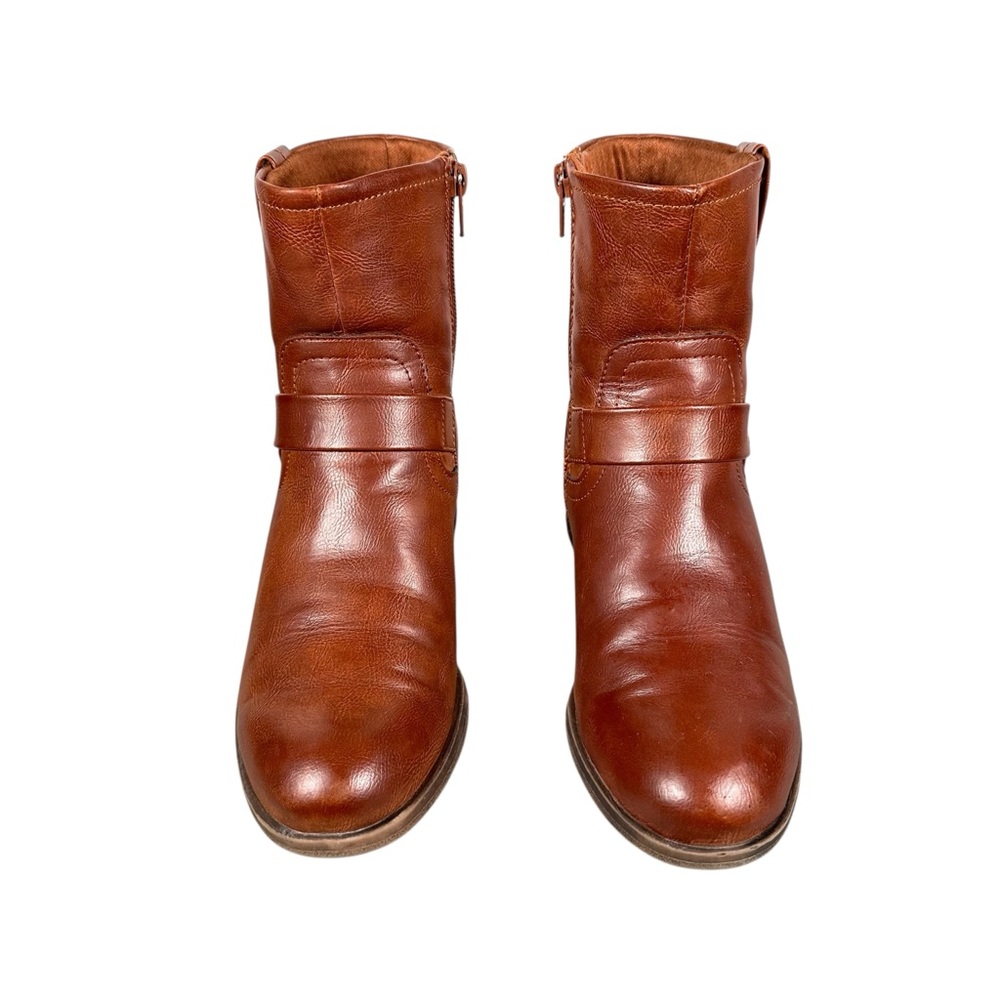FRYE Elodie Moto Harness Buckle Ankle Boots - Picture 3 of 9